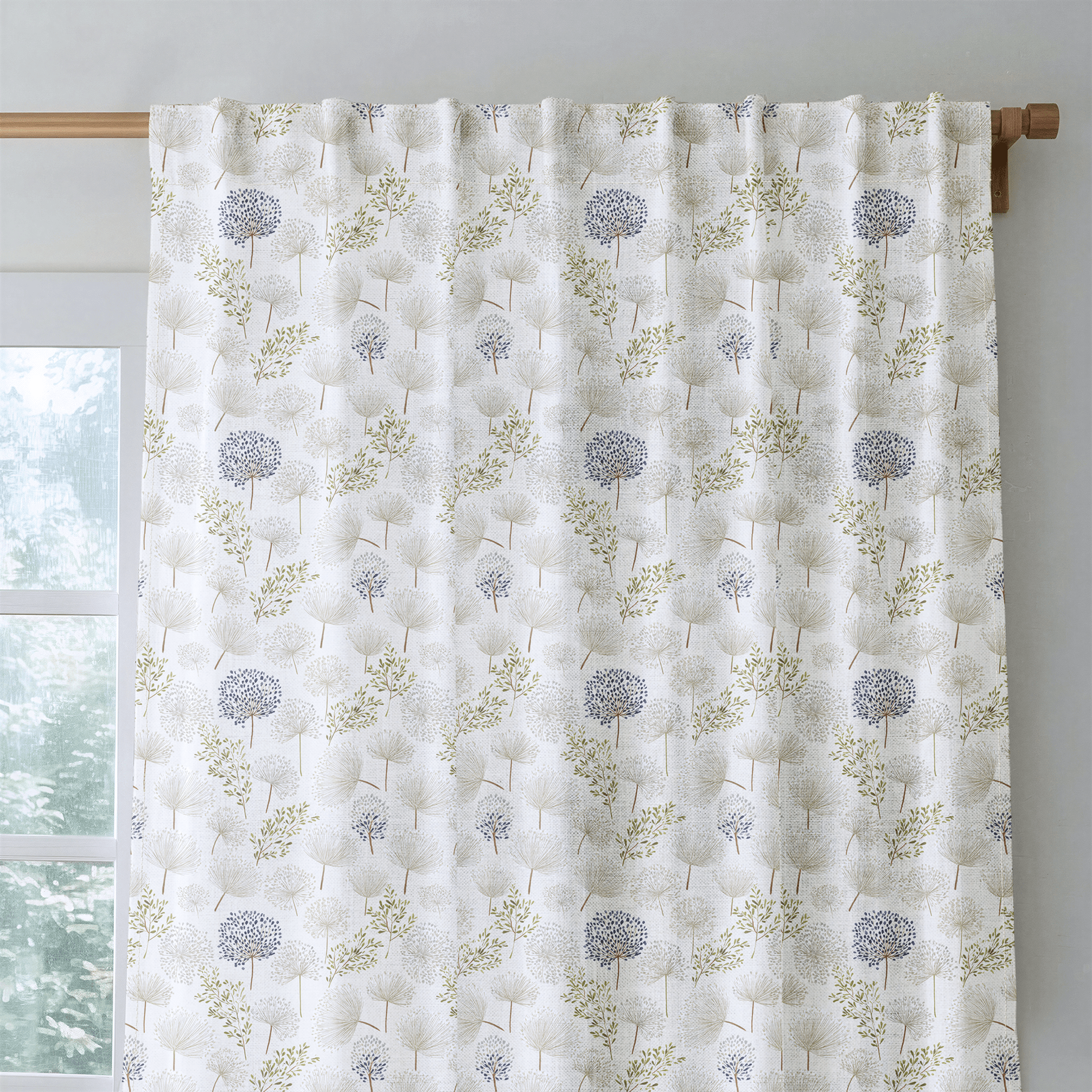 Brayden Blooms - Curtain Panel - The Drapery