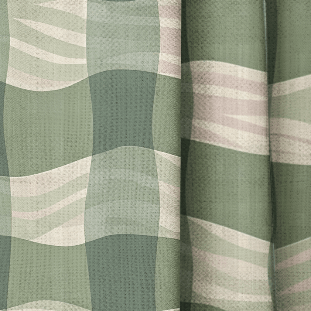 Bridger Funky Gingham - Curtain Panel - The Drapery
