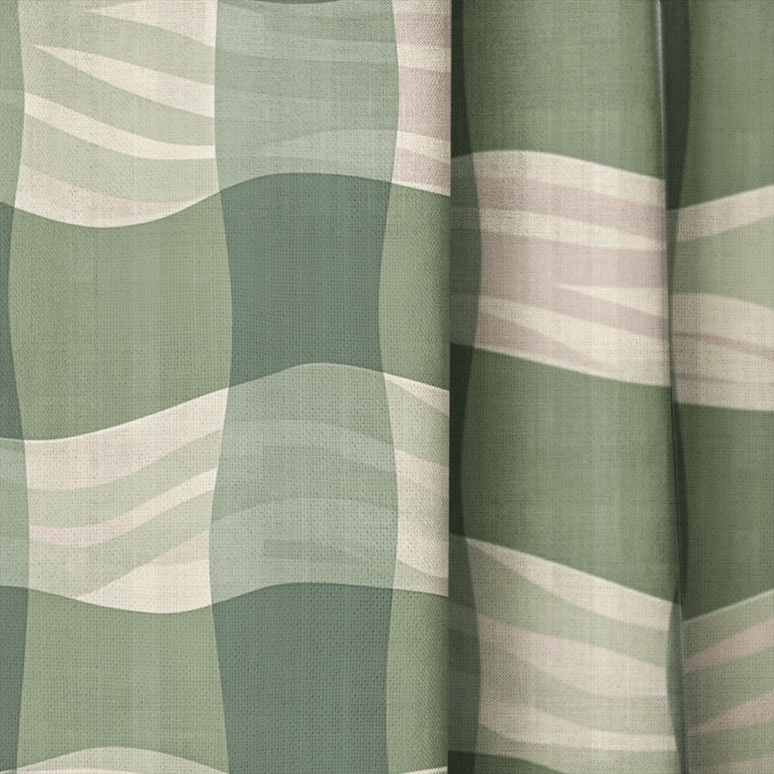 Bridger Funky Gingham - Curtain Panel - The Drapery