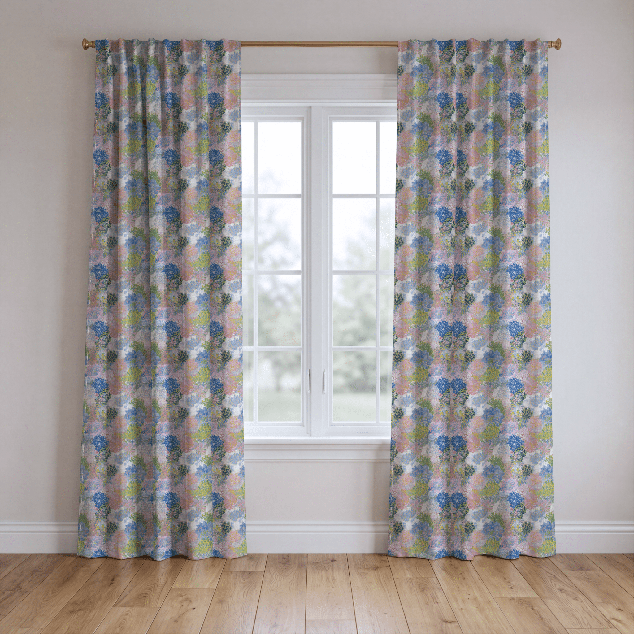 Bright Undersea - Curtain Panel - The Drapery