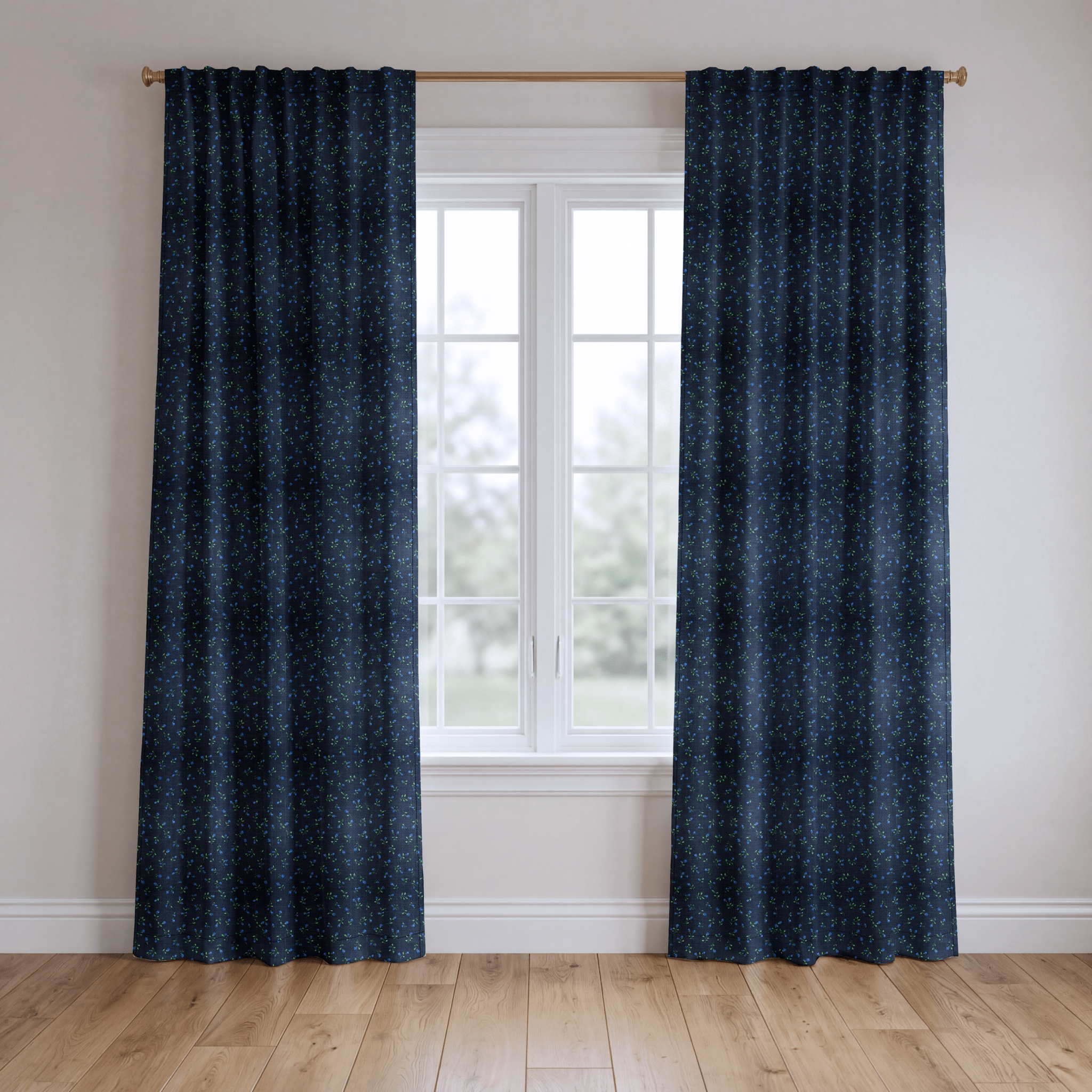Broadwick Blooms - Curtain Panel - The Drapery
