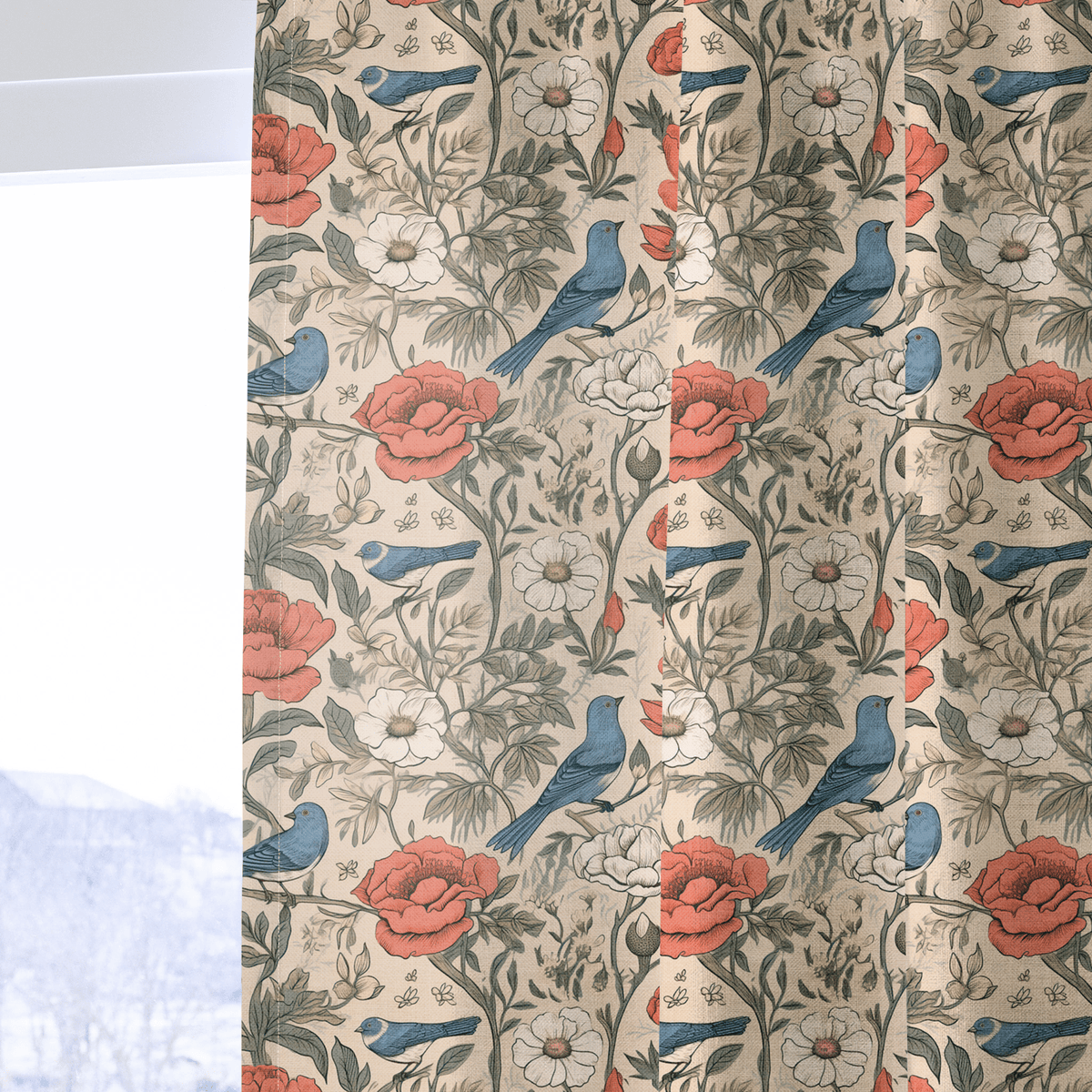 Brookley Vintage - Curtain Panel - The Drapery