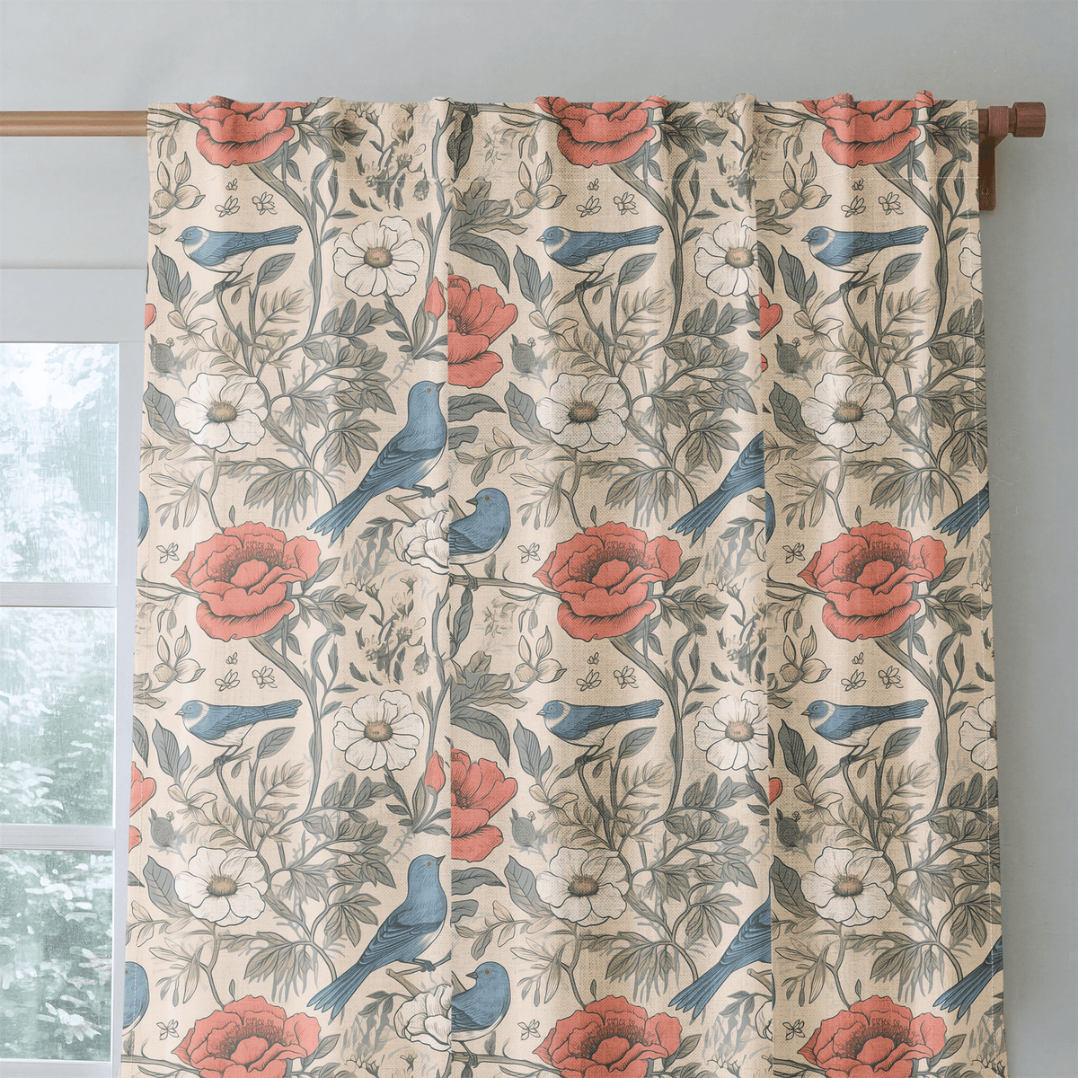 Brookley Vintage - Curtain Panel - The Drapery