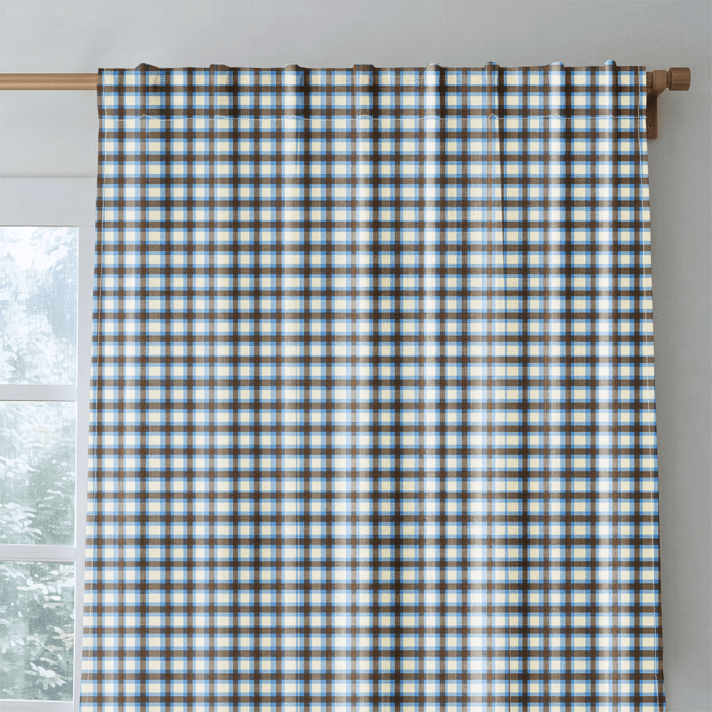 Bruce Plaid - Curtain Panel - The Drapery