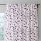 Burgundy Meadow - Curtain Panel - The Drapery
