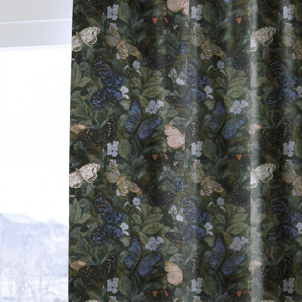 Butterfly Blooms - Curtain Panel - The Drapery