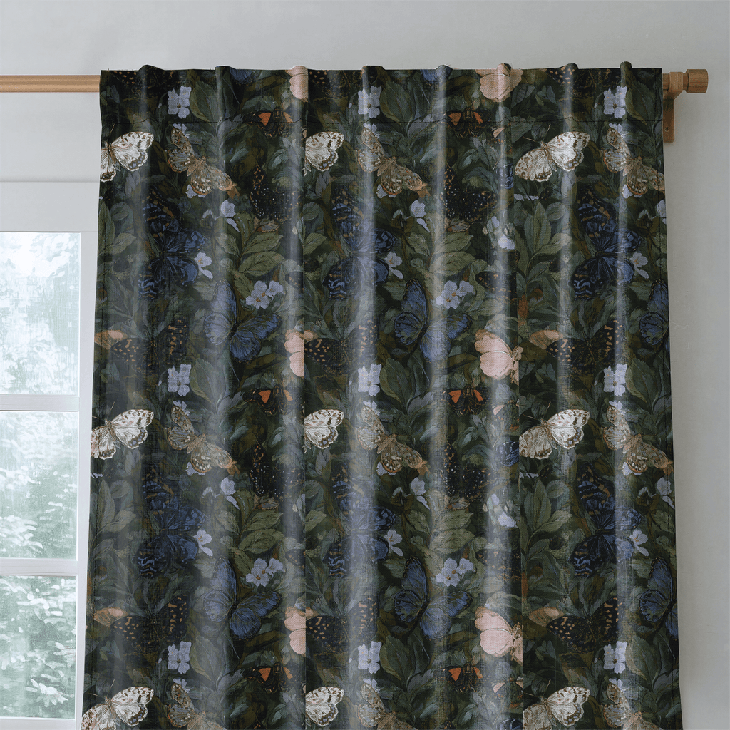 Butterfly Blooms - Curtain Panel - The Drapery