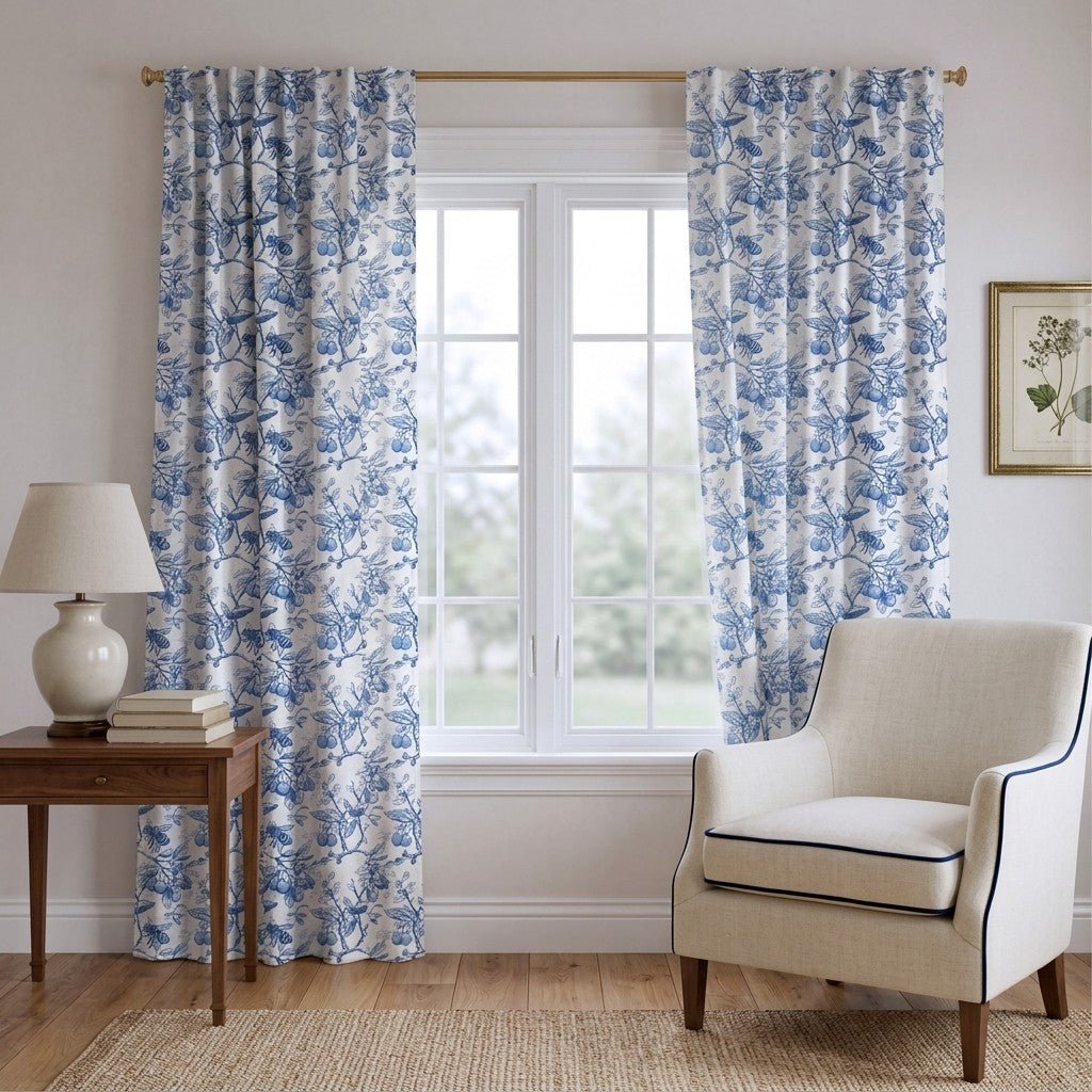 Buzzin Around - Curtain Panel - The Drapery