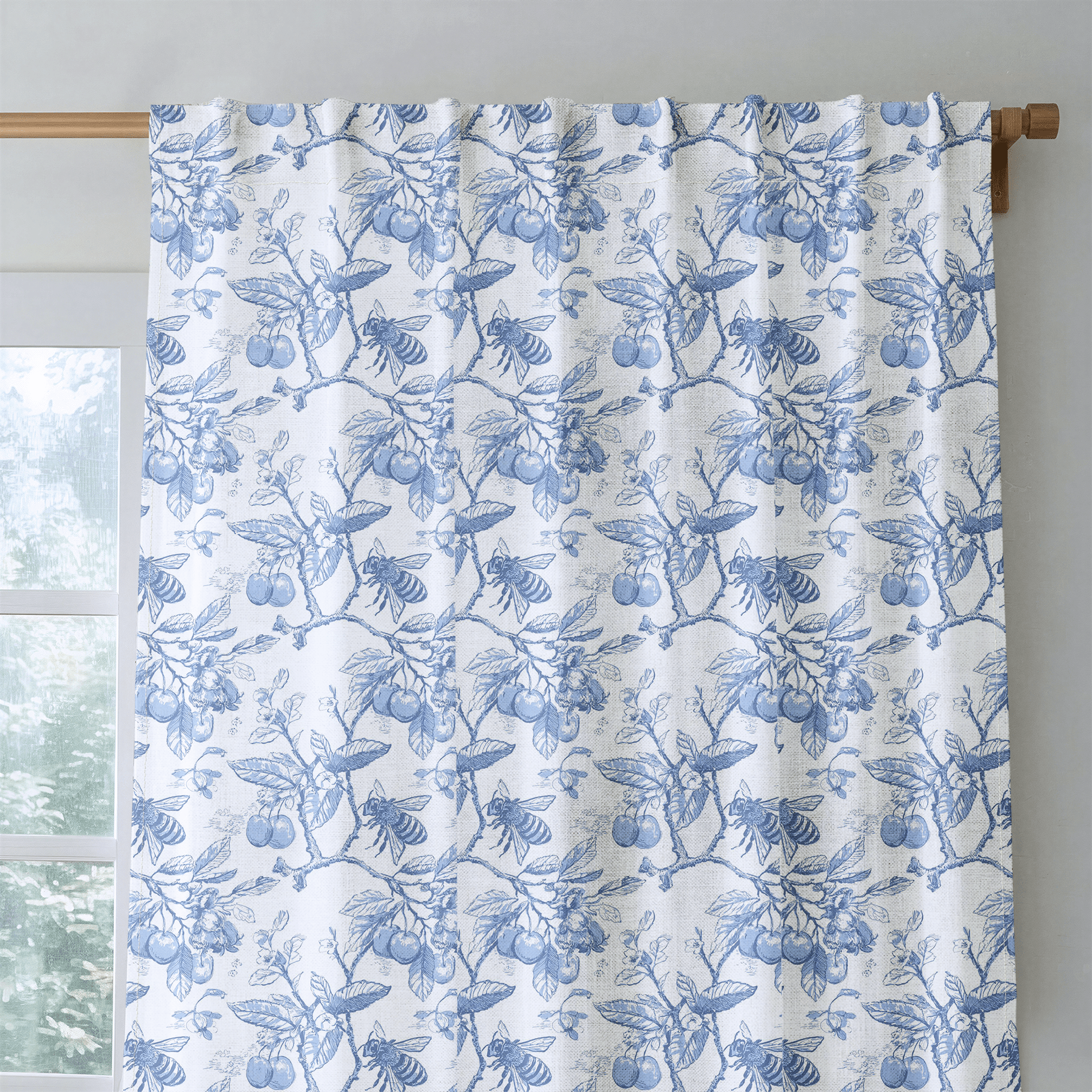 Buzzin Around - Curtain Panel - The Drapery
