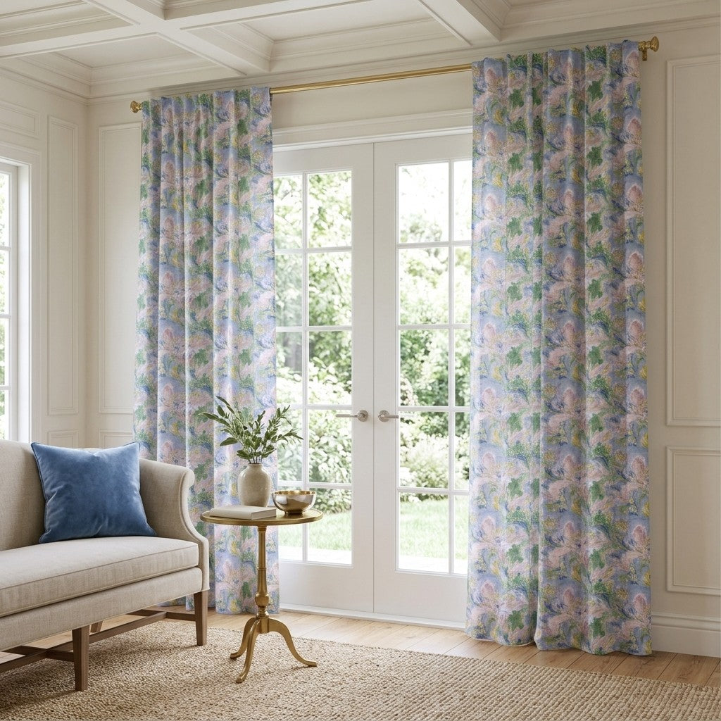 Abstract Aster - Curtain Panel - Sunroom