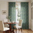 Flower Fans - Curtain Panel - Breakfast Nook