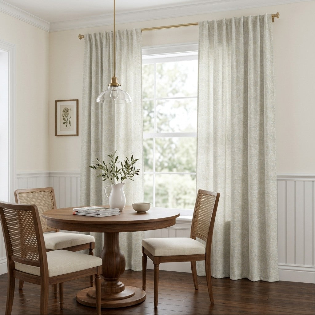 Botanical Drift - Curtain Panel - Breakfast Nook
