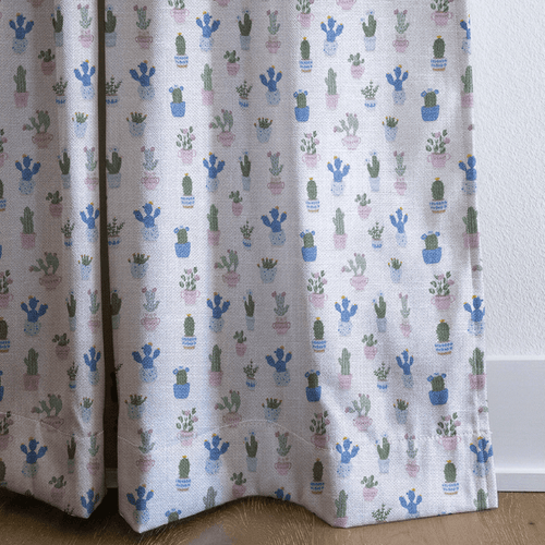 Cactus Pots - Curtain Panel - The Drapery