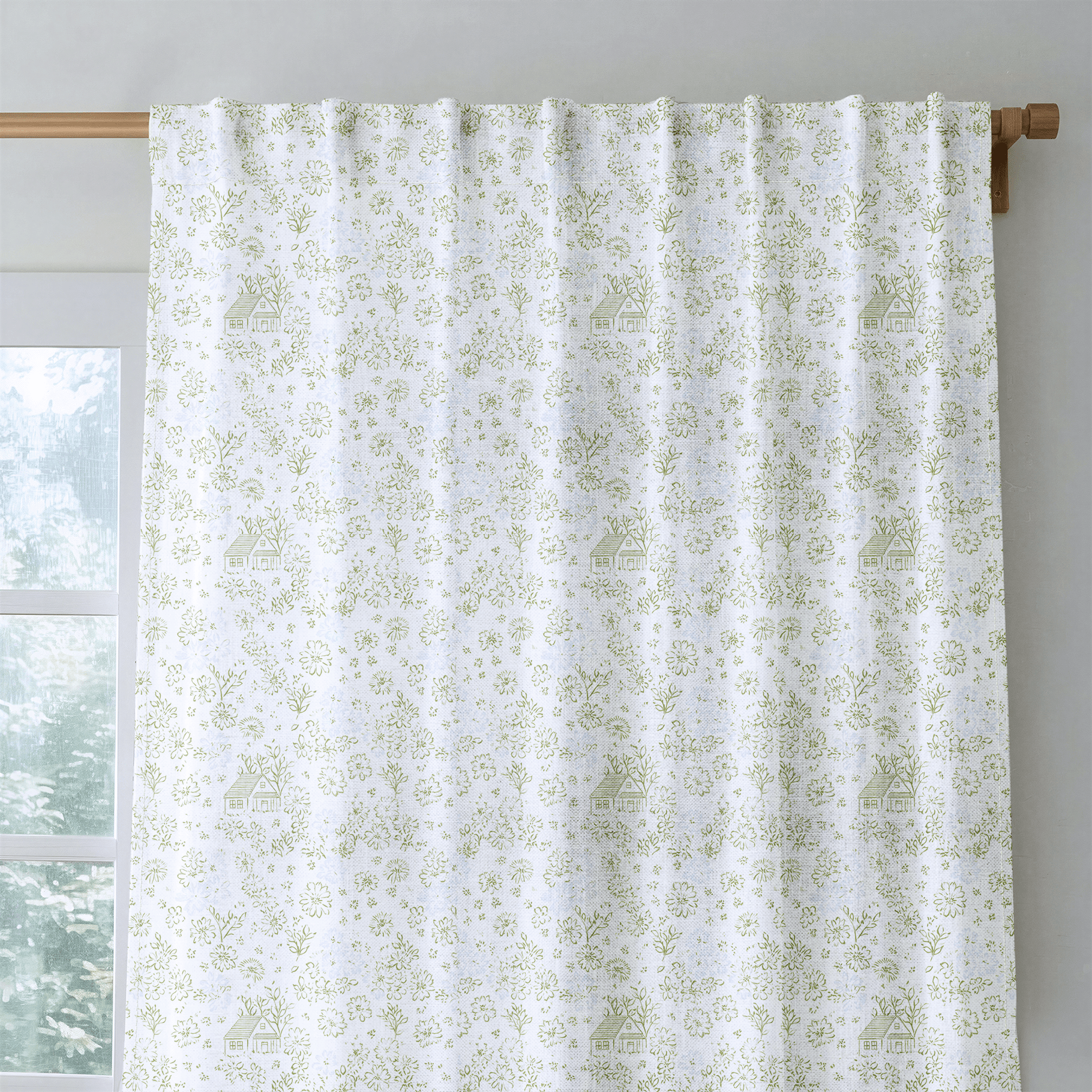 Cairos Blooms - Curtain Panel - The Drapery