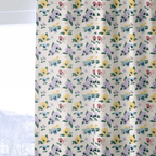 Calderin Pansies - Curtain Panel - The Drapery