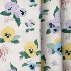 Calderin Pansies - Curtain Panel - The Drapery