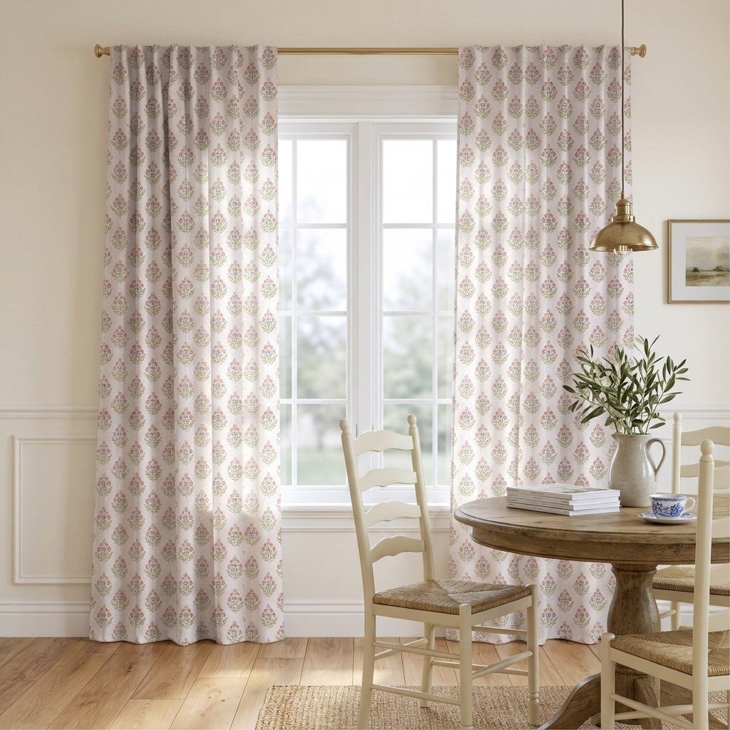 Calista Blooms - Curtain Panel - The Drapery