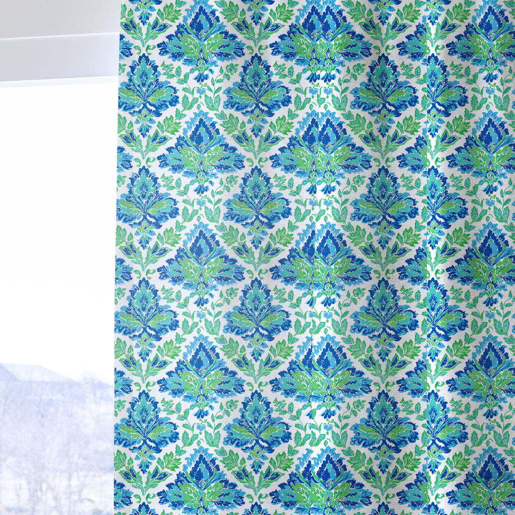 Calixter Damask - Curtain Panel - The Drapery