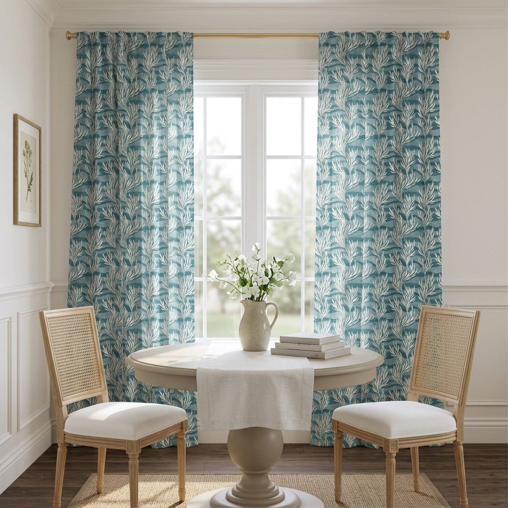 Callahan Coral - Curtain Panel - The Drapery