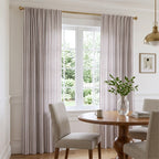 Camel Stripe - Curtain Panel - The Drapery
