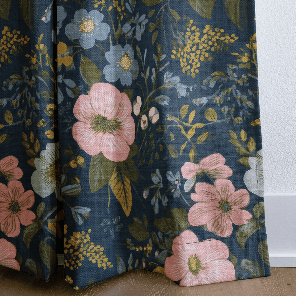 Camellia Moon - Curtain Panel - The Drapery