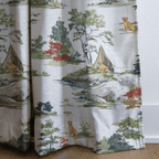 Camping Retriever - Curtain Panel - The Drapery