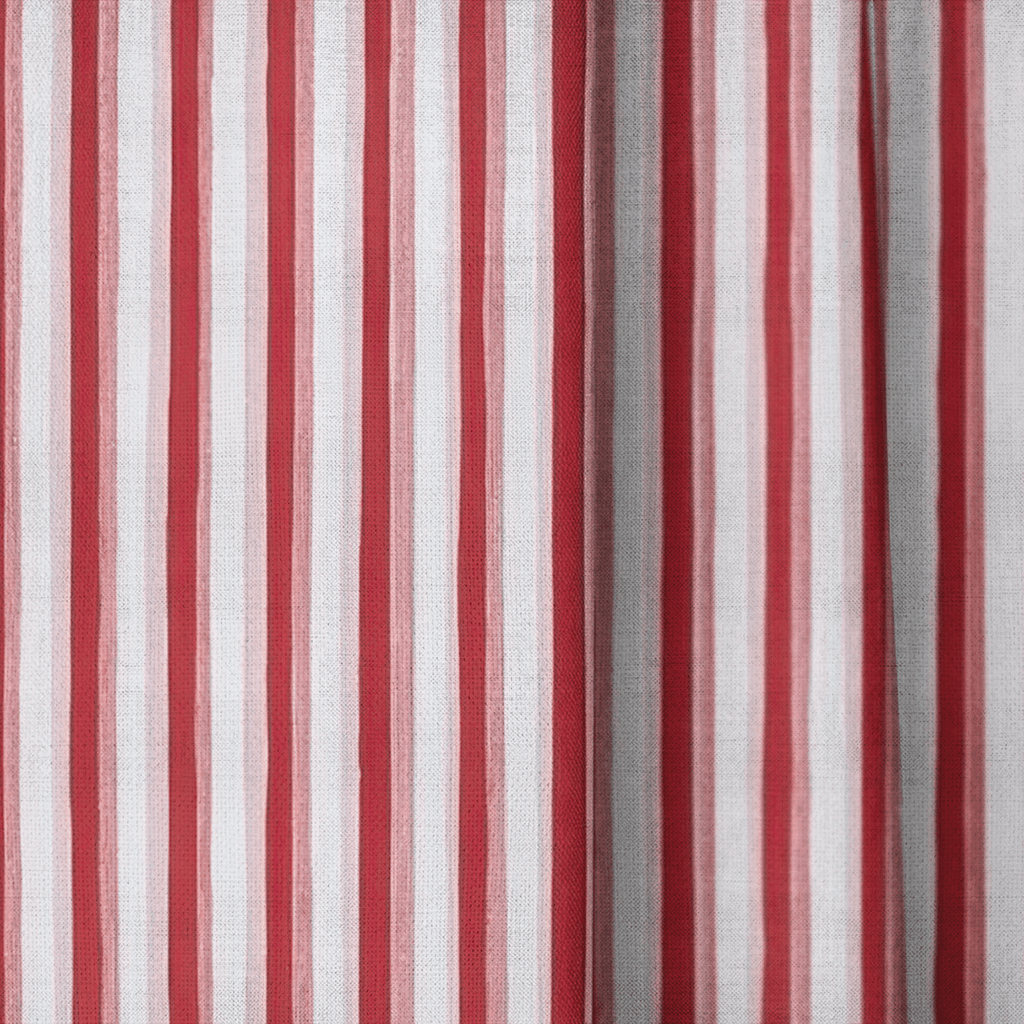 Candy Cane Lane - Curtain Panel - The Drapery
