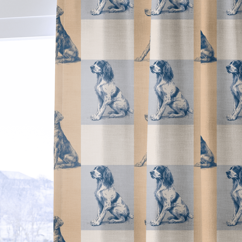 Canine Check - Curtain Panel - The Drapery