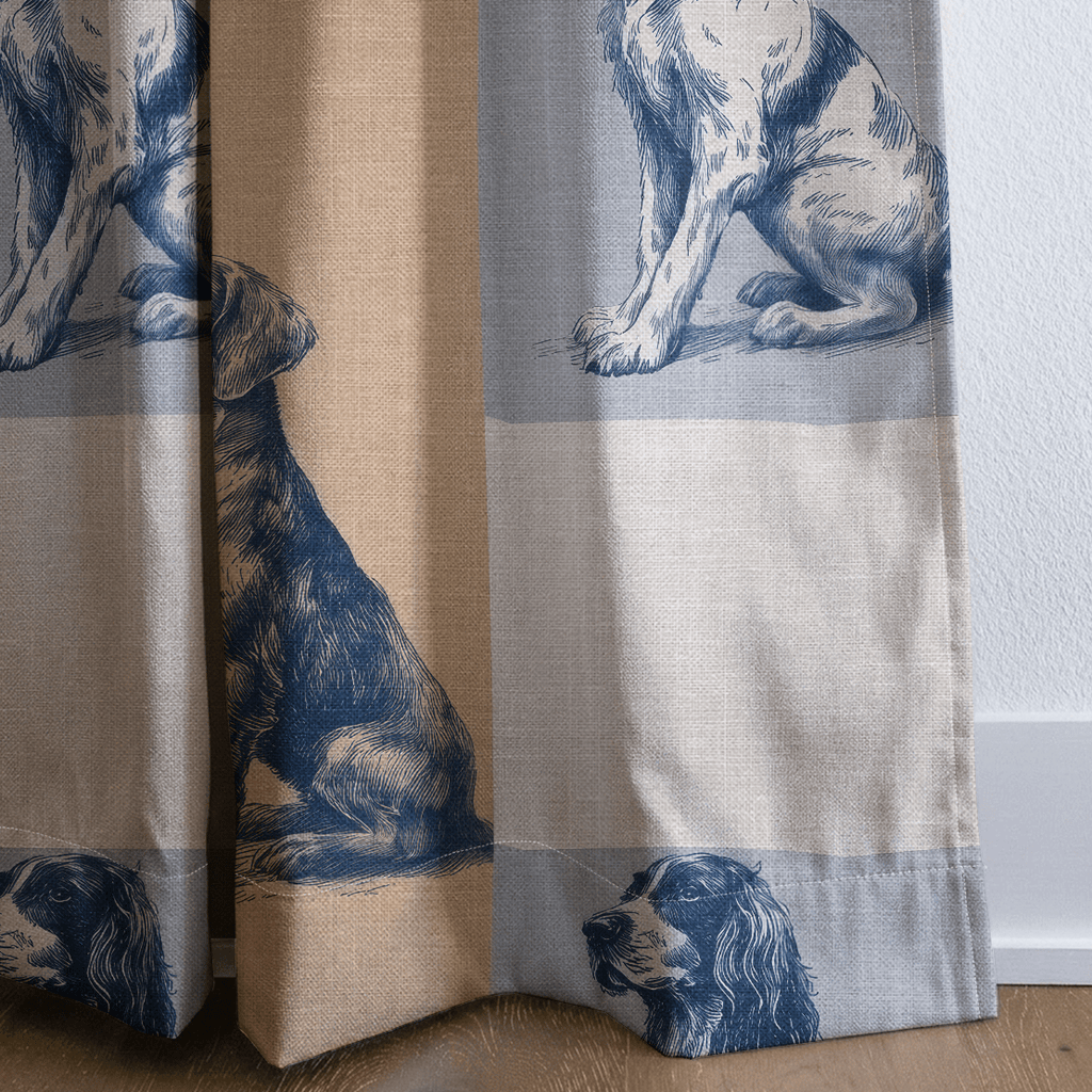 Canine Check - Curtain Panel - The Drapery