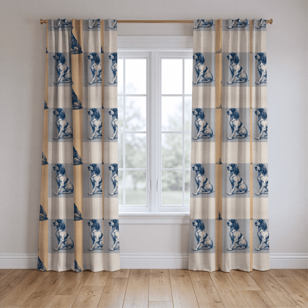 Canine Check - Curtain Panel - The Drapery