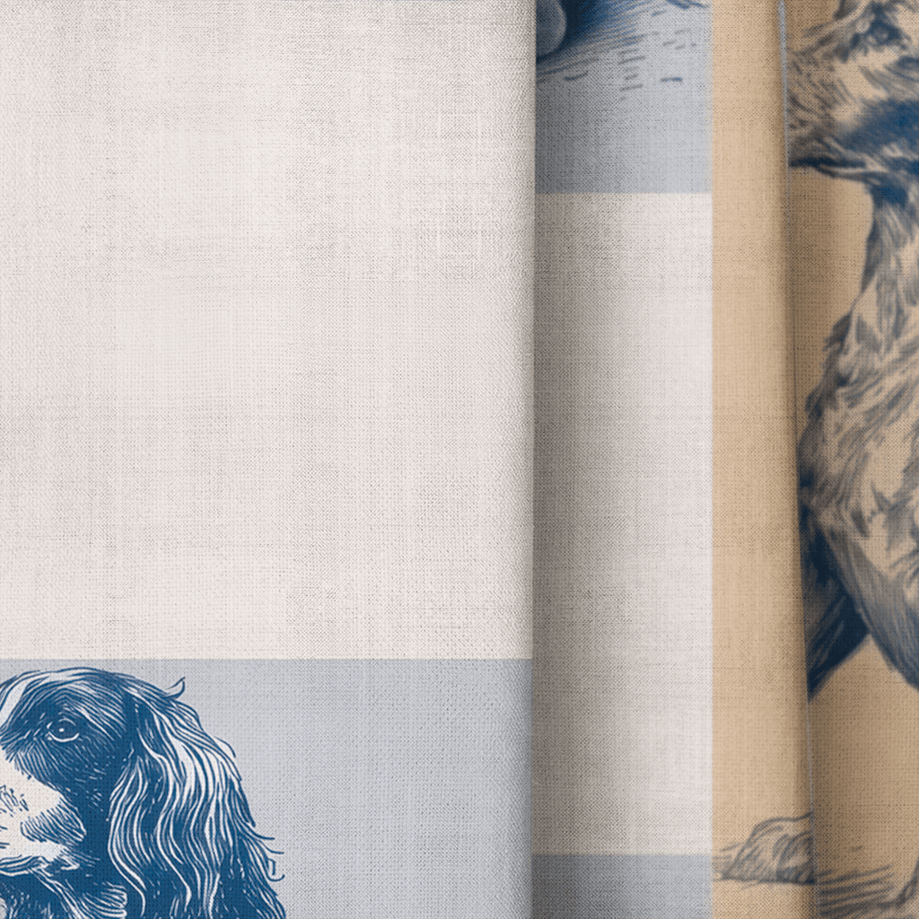 Canine Check - Curtain Panel - The Drapery