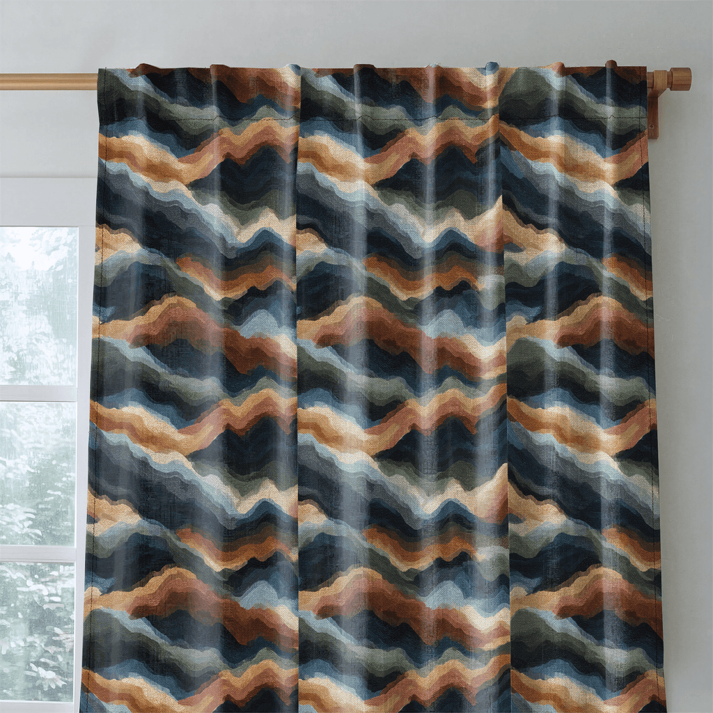 Canyon Waves - Curtain Panel - The Drapery