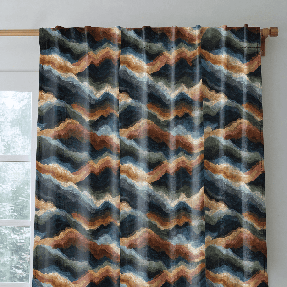 Canyon Waves - Curtain Panel - The Drapery