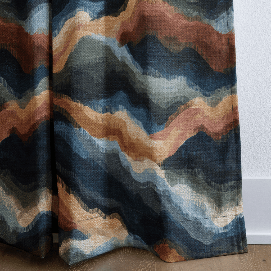 Canyon Waves - Curtain Panel - The Drapery