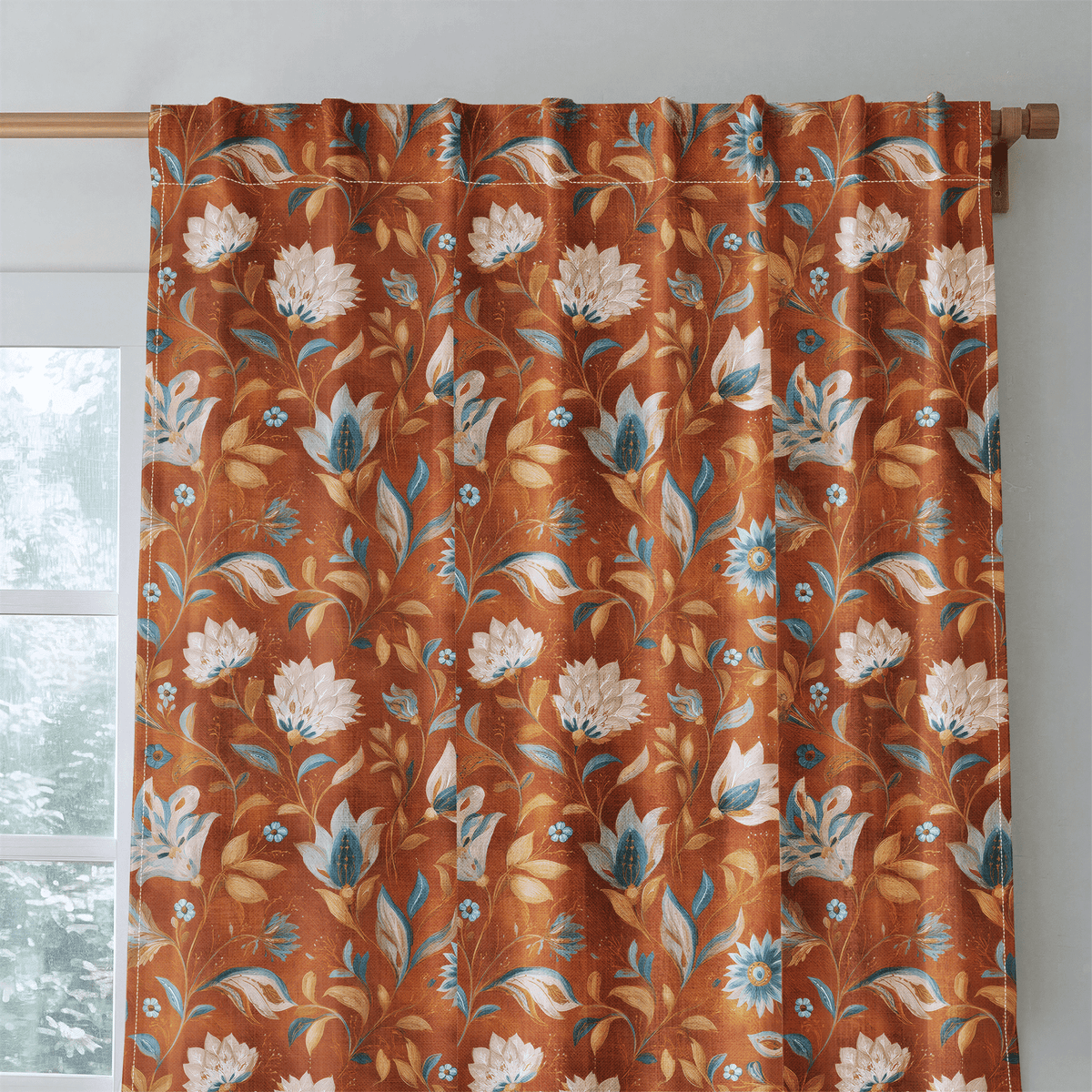 Carmine Dusk - Curtain Panel - The Drapery