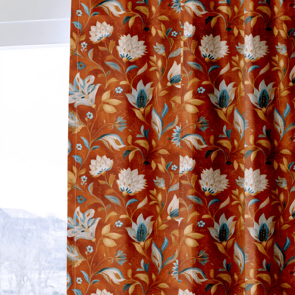 Carmine Dusk - Curtain Panel - The Drapery
