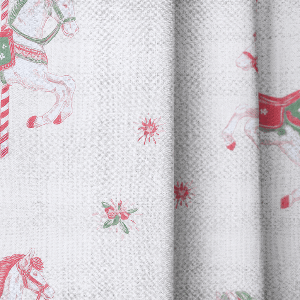 Carousel Christmas - Curtain Panel - The Drapery