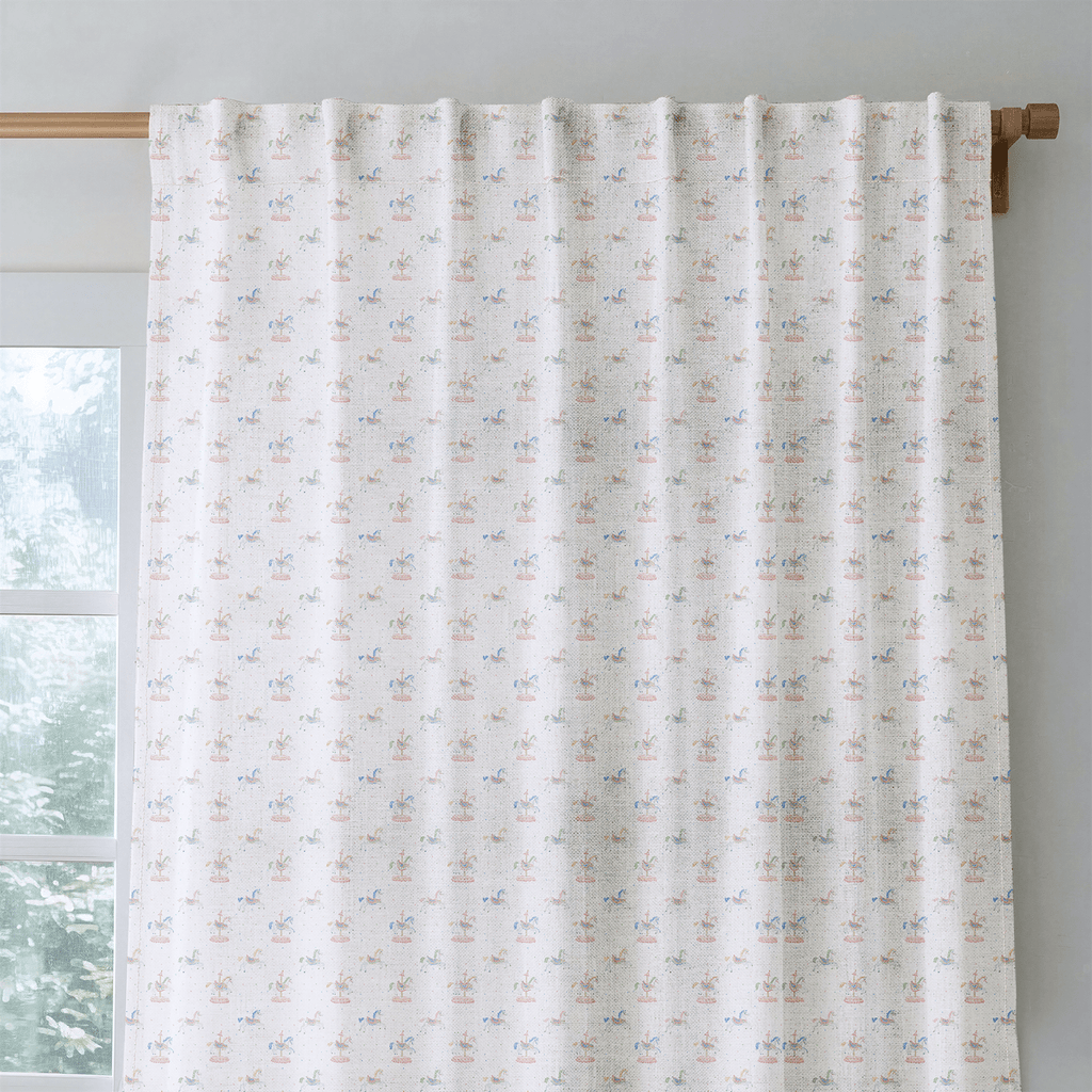 Carousel Horses - Curtain Panel - The Drapery