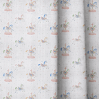 Carousel Horses - Curtain Panel - The Drapery