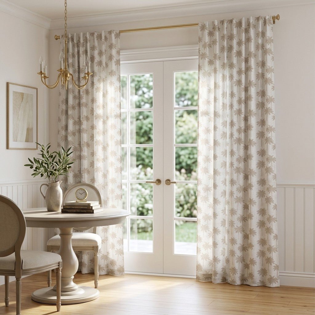 Carrington Palm - Curtain Panel - The Drapery