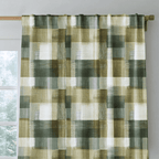 Carter Olive Plaid - Curtain Panel - The Drapery