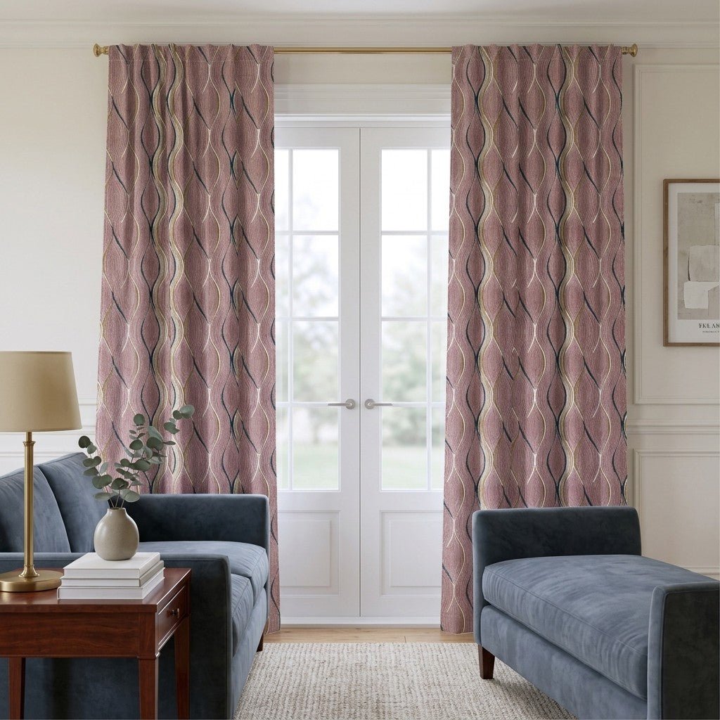 Cashel Waves - Curtain Panel - The Drapery
