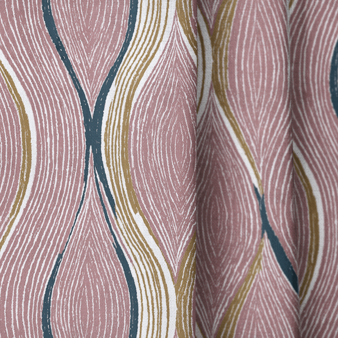Cashel Waves - Curtain Panel - The Drapery