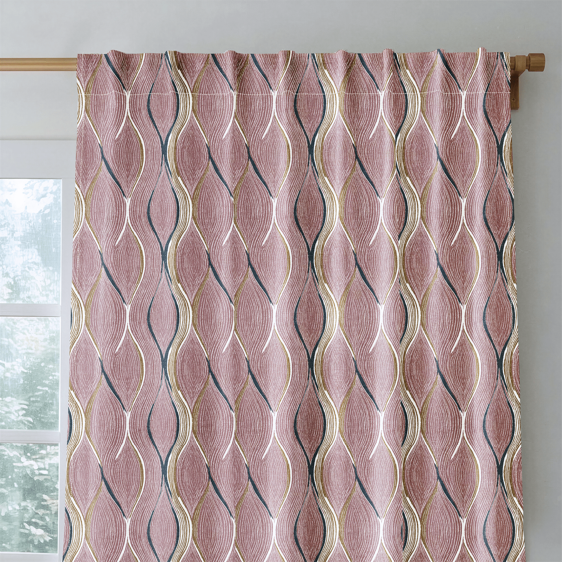 Cashel Waves - Curtain Panel - The Drapery