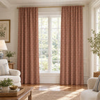 Caspian Rust - Curtain Panel - The Drapery