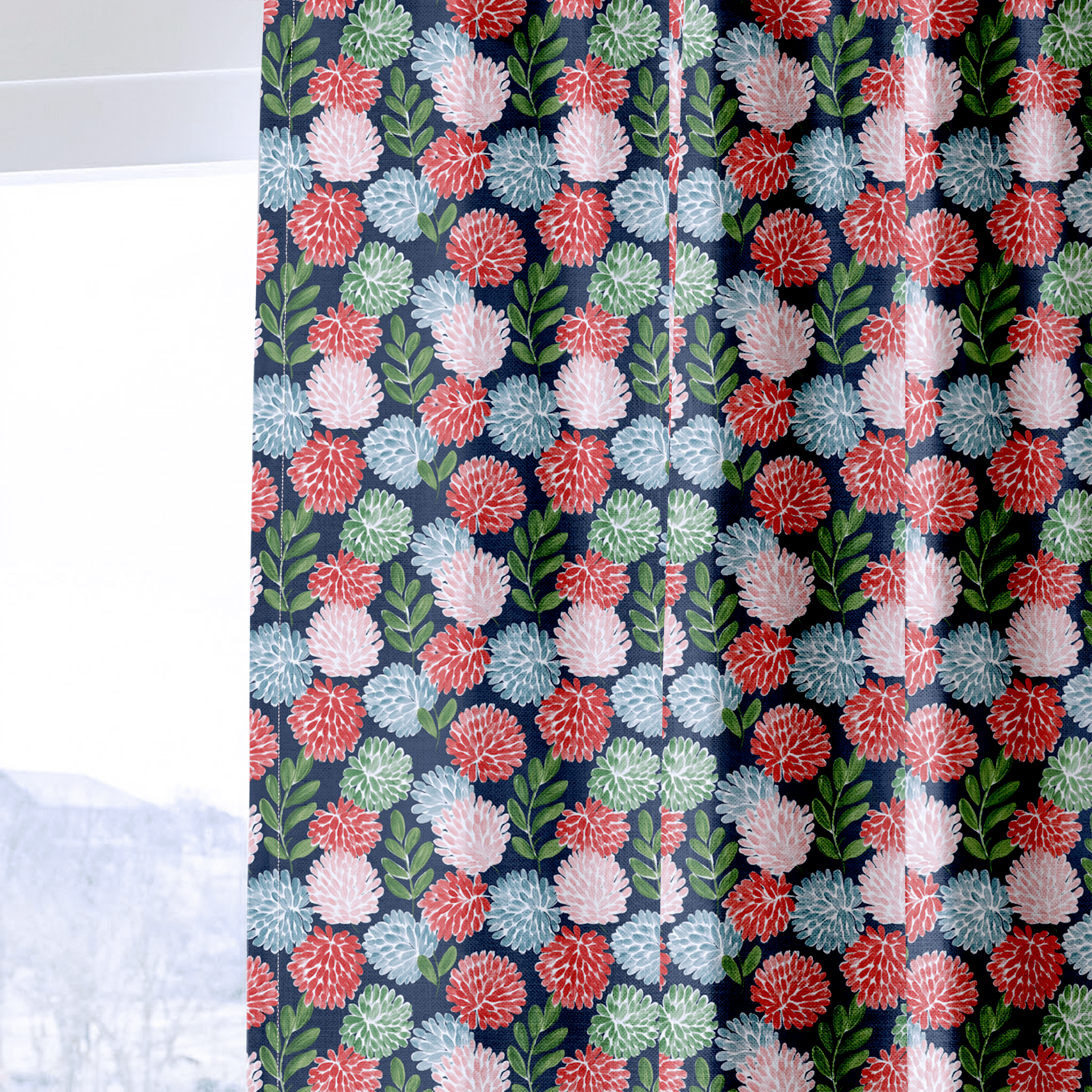 Cassiane Blossom - Curtain Panel - The Drapery
