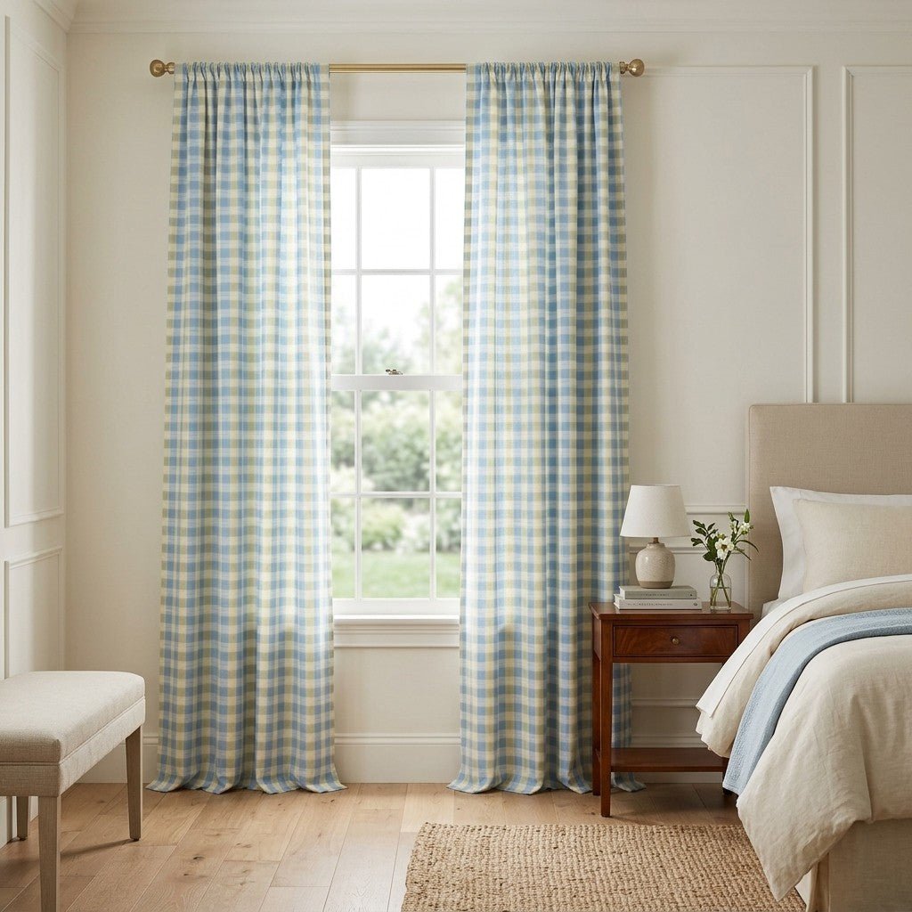 Cassie Gingham - Curtain Panel - The Drapery