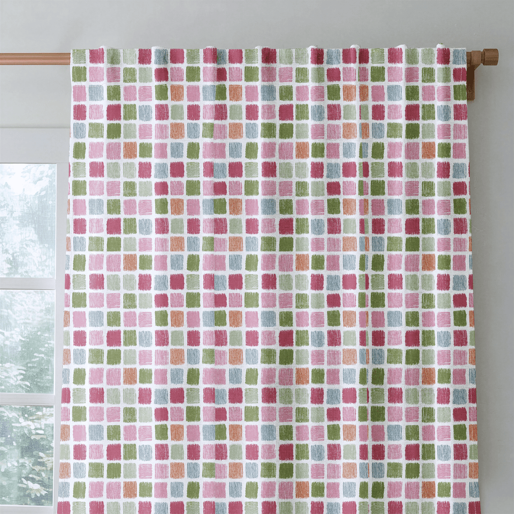 Cassiope Check - Curtain Panel - The Drapery