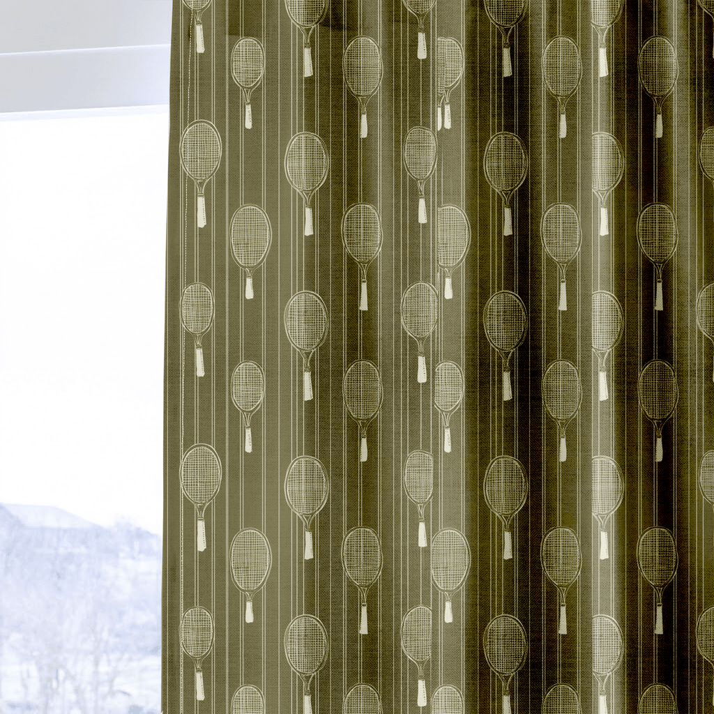 Causing a Racquet - Curtain Panel - The Drapery