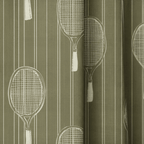 Causing a Racquet - Curtain Panel - The Drapery